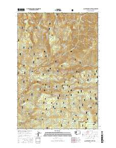 Quartz Creek Butte 2017 topographic map thumbnail