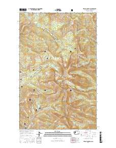 Tiffany Mountain 2017 topographic map thumbnail