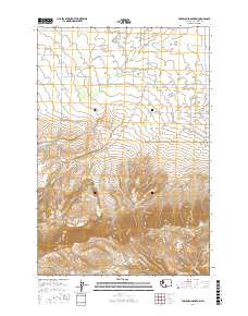 Toppenish Mountain 2017 topographic map thumbnail