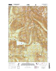 Walupt Lake 2017 topographic map thumbnail