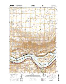 Wishram 2017 topographic map thumbnail