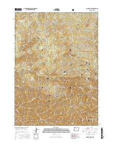 Mount Butler 2017 topographic map thumbnail
