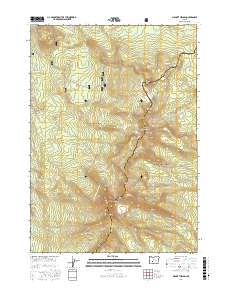 Mount Thielsen 2017 topographic map preview