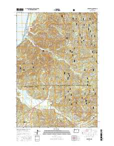 Neskowin 2017 topographic map thumbnail