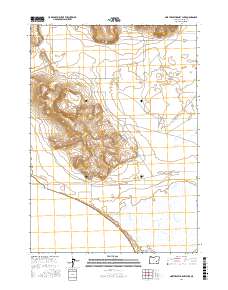 Northeast Harney Lake 2017 topographic map thumbnail