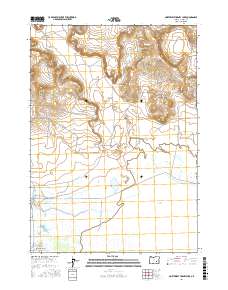 Northwest Harney Lake 2017 topographic map thumbnail