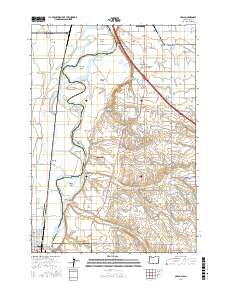 Nyssa 2017 topographic map thumbnail