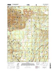 Odell Butte 2017 topographic map thumbnail