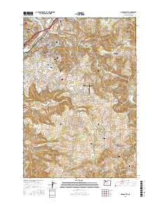 Oregon City 2017 topographic map thumbnail