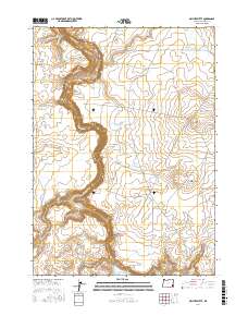 Owyhee Butte 2017 topographic map thumbnail