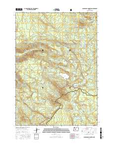 Packsaddle Mountain 2017 topographic map thumbnail