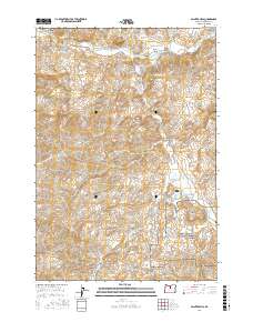 Painted Hills 2017 topographic map thumbnail