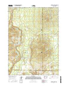 Parker Mountain 2017 topographic map thumbnail
