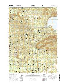 Paulina Peak 2017 topographic map thumbnail
