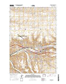 Pendleton 2017 topographic map thumbnail