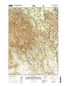 Ponina Butte 2017 topographic map thumbnail