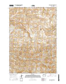 Porcupine Butte 2017 topographic map thumbnail