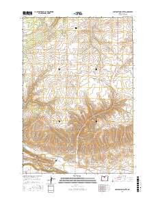 Postage Stamp Butte 2017 topographic map thumbnail