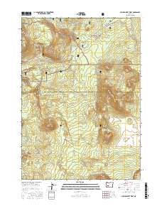 Pumice Desert West 2017 topographic map thumbnail