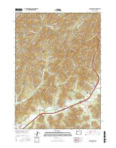 Quines Creek 2017 topographic map thumbnail