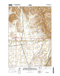 Rickreall 2017 topographic map thumbnail