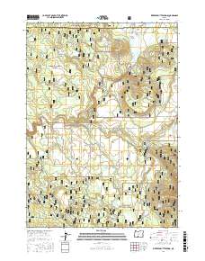 Riverbed Butte Spring 2017 topographic map thumbnail