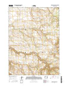 Roaring Springs SE 2017 topographic map thumbnail