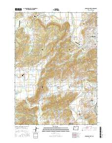 Roseburg West 2017 topographic map thumbnail