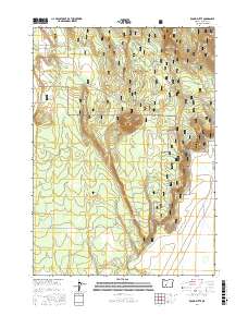 Round Butte 2017 topographic map thumbnail