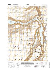 Round Butte Dam 2017 topographic map thumbnail