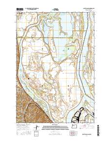 Sauvie Island 2017 topographic map thumbnail