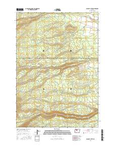 Sawmill Butte 2017 topographic map thumbnail