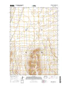Service Buttes 2017 topographic map thumbnail