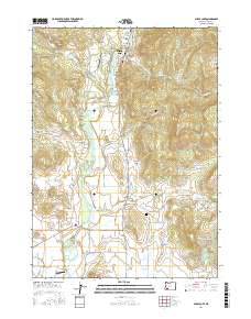 Shady Cove 2017 topographic map thumbnail