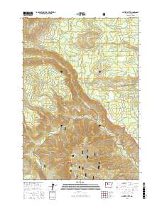 Shitike Butte 2017 topographic map thumbnail
