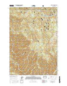Silver Butte 2017 topographic map preview