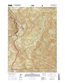 Siskiyou Pass 2017 topographic map thumbnail