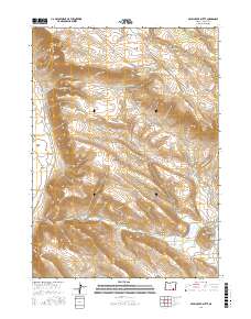 Skull Creek Butte 2017 topographic map thumbnail