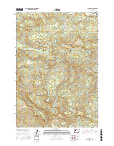 Snow Peak 2017 topographic map thumbnail