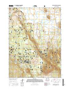Sprague River West 2017 topographic map thumbnail