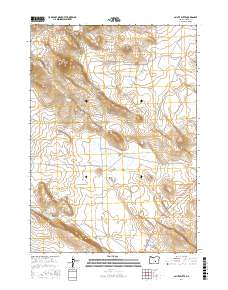 Paiute Butte 2017 topographic map thumbnail