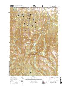 Strawberry Mountain 2017 topographic map thumbnail