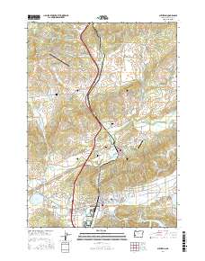 Sutherlin 2017 topographic map thumbnail