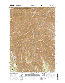 Teepee Butte 2017 topographic map preview