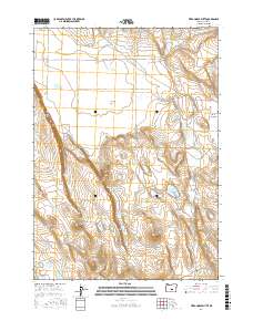 Tired Horse Butte 2017 topographic map thumbnail