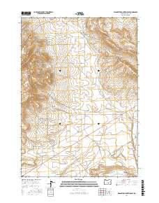 Wagontire Mountain East 2017 topographic map thumbnail