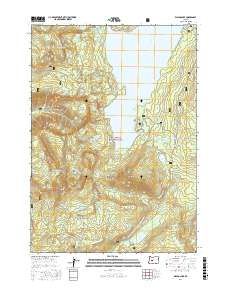 Waldo Lake 2017 topographic map thumbnail