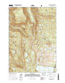 Waldo Mountain 2017 topographic map preview
