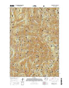 Wanderers Peak 2017 topographic map thumbnail