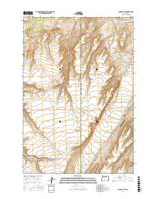 Ward Butte 2017 topographic map thumbnail